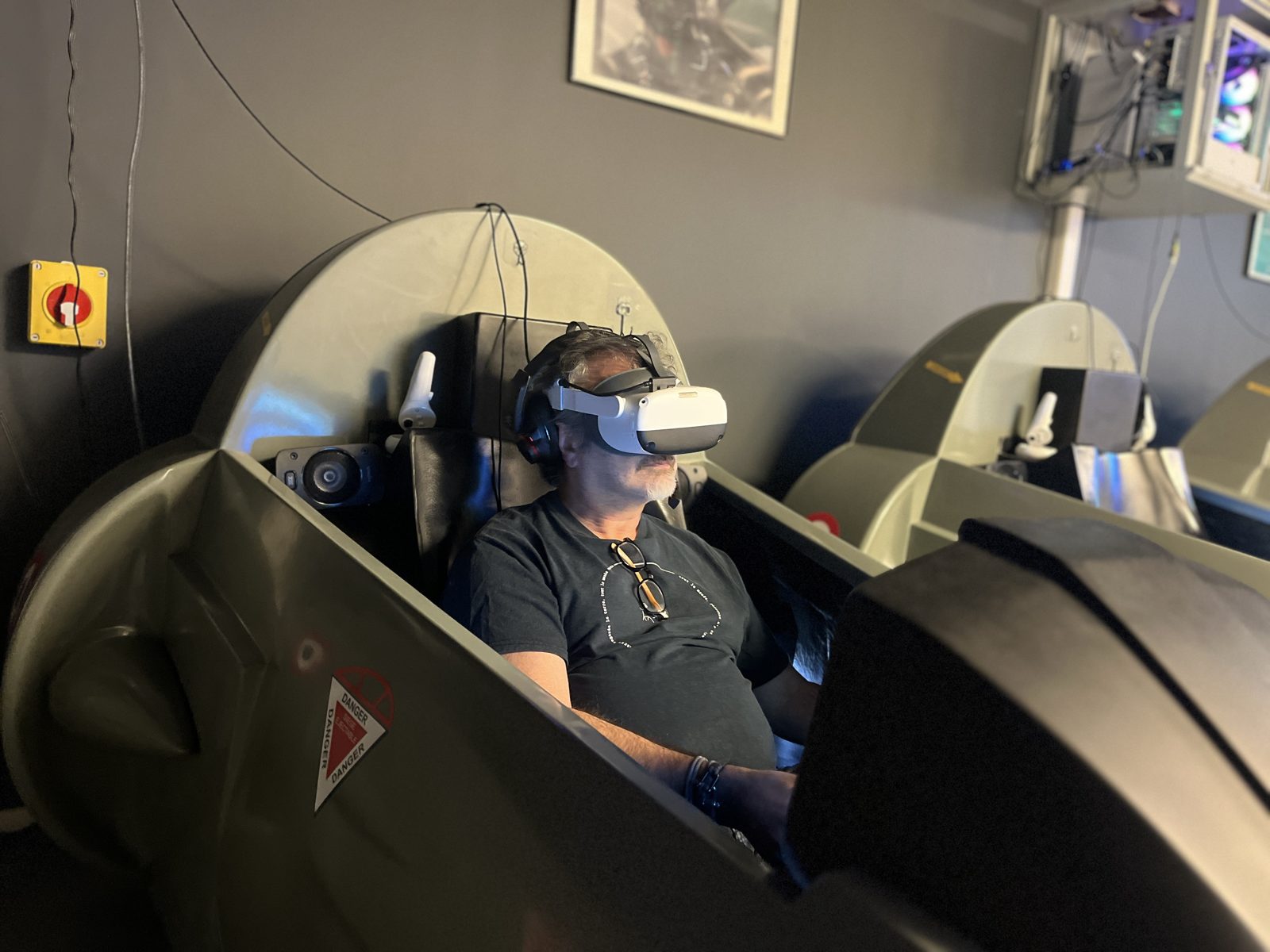 Cockpit du simulateur Mirage 2000 chez Team Square